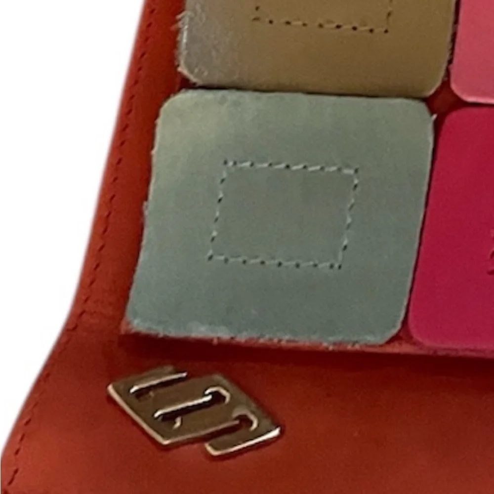Francesco Biasia patchwork‎ genuine leather Y2K shoulder bag